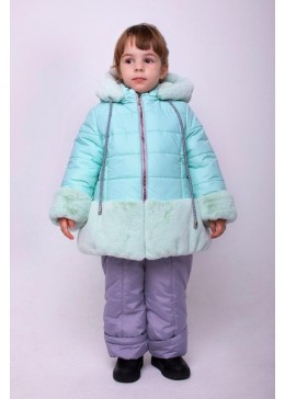 Cvetkov мятная зимняя куртка для девочки Мелисса